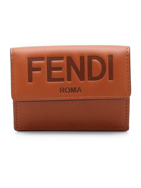 fendi micro trifold wallet